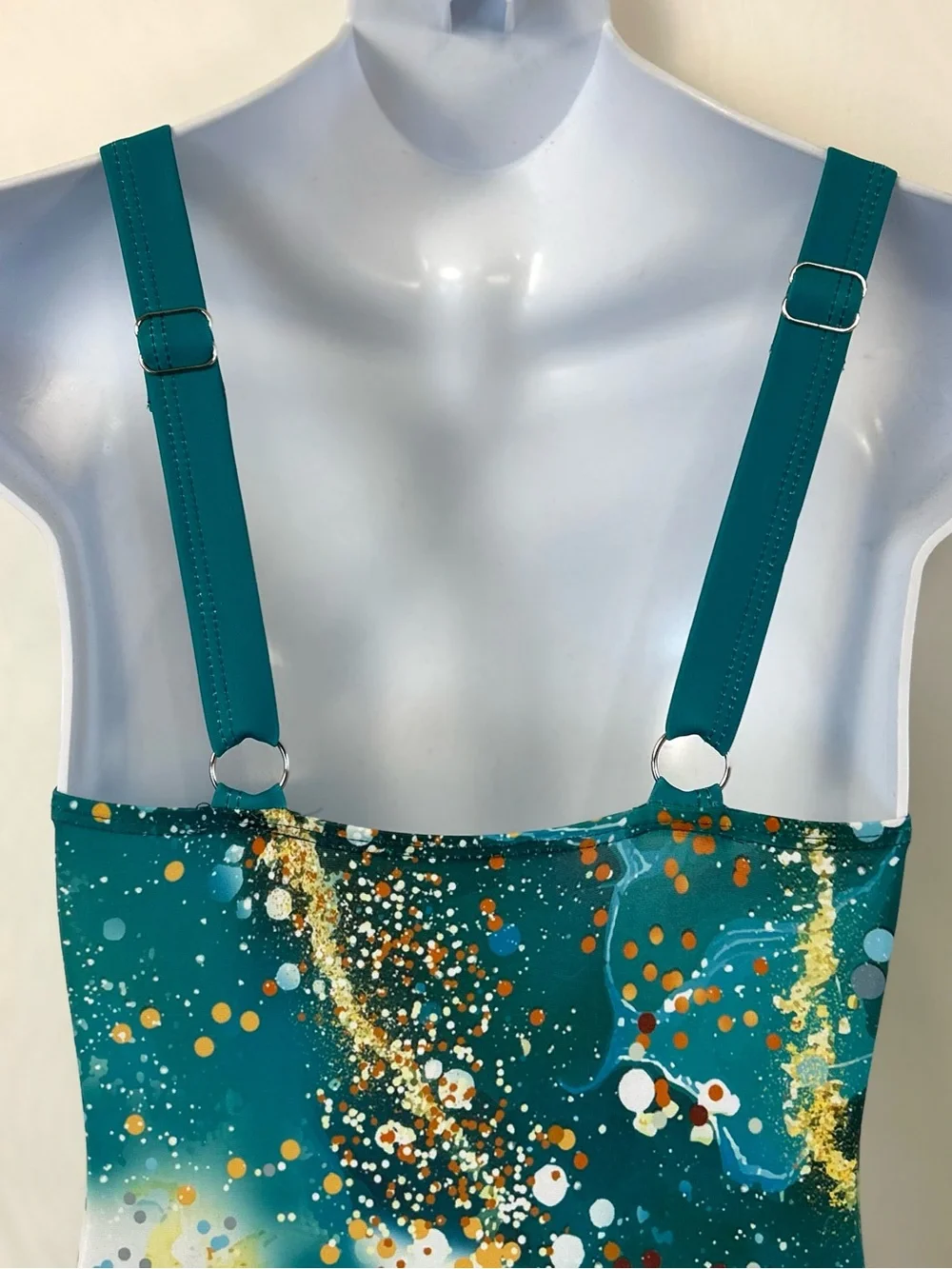New Girls One Piece Swimsuit and Matching Sarong Wrap Set / Size 9-10 Youth